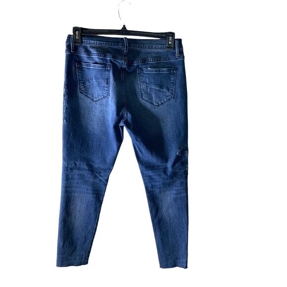 Driftwood Jackie Classic Fit Jeans Womens 31 Mid Rise Straight Embroidered Blue - Picture 2 of 12